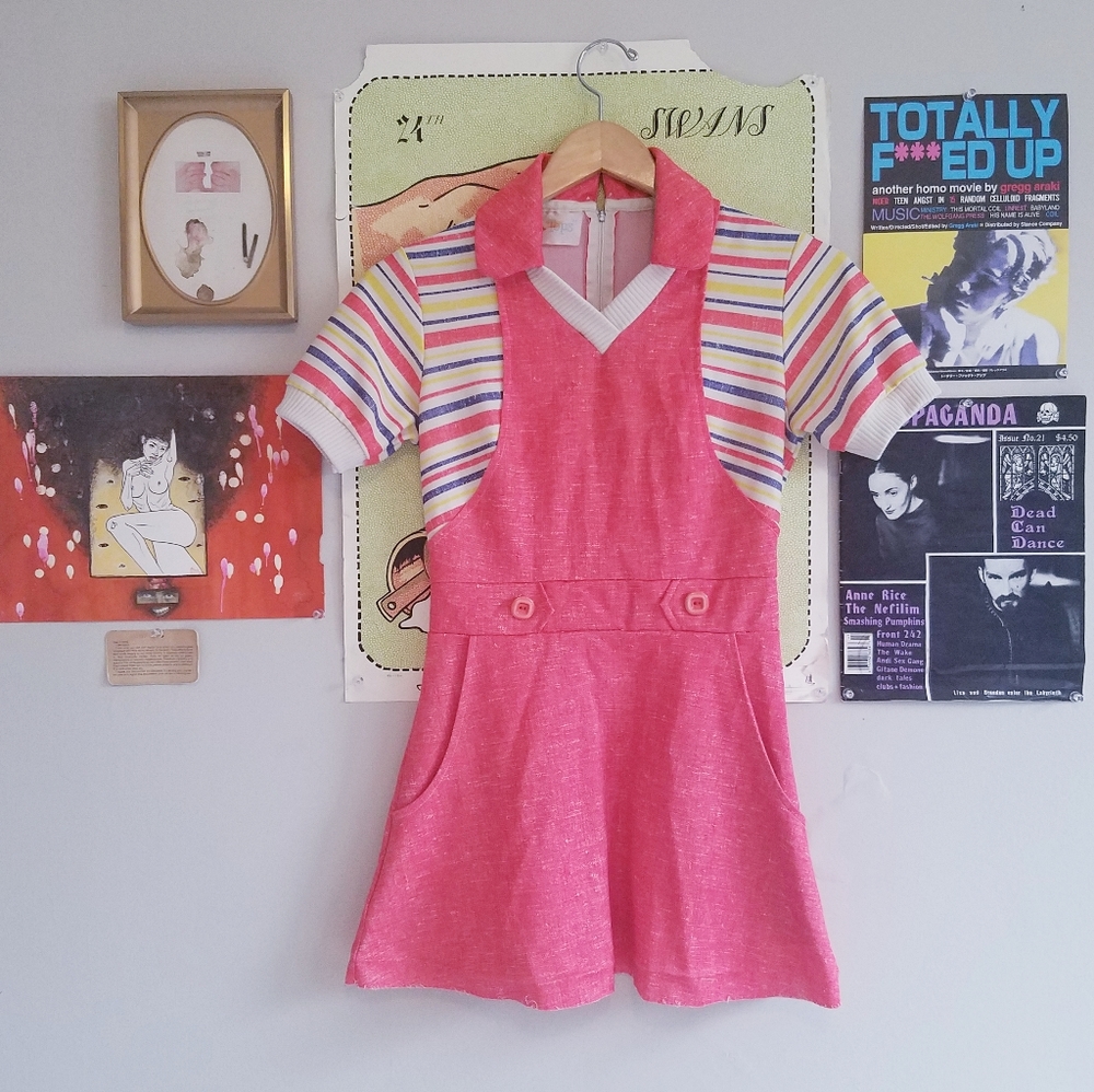 Vintage 60's scooter mini dress